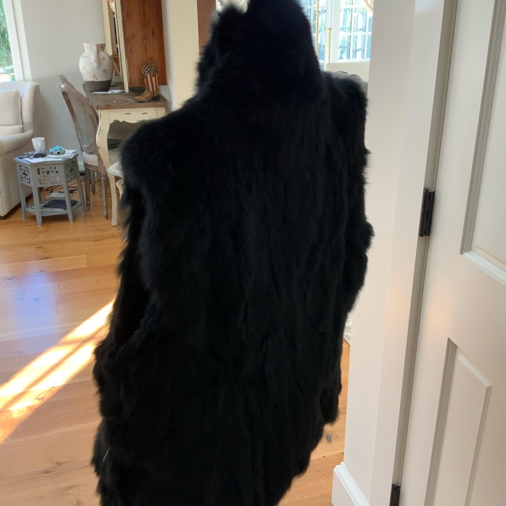 COPY - Surell Rabbit fur vest - Picture 2 of 6